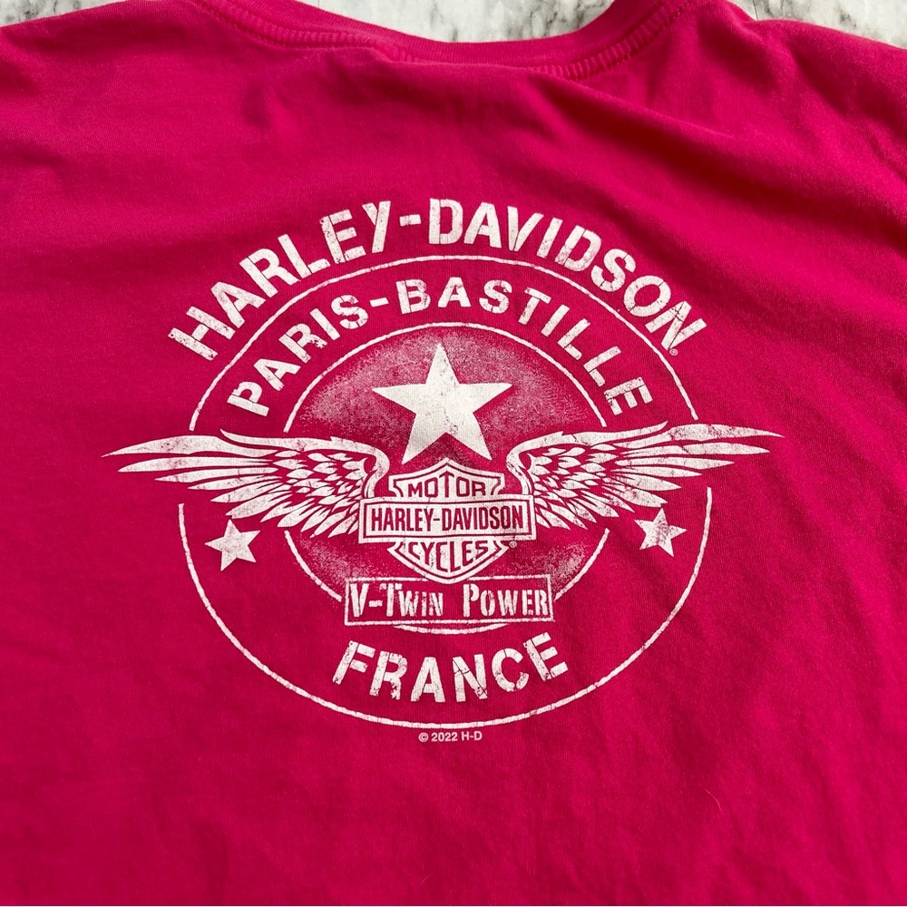 Harley Davidson | women’s size medium fitted t-shirt Paris-Bastille France